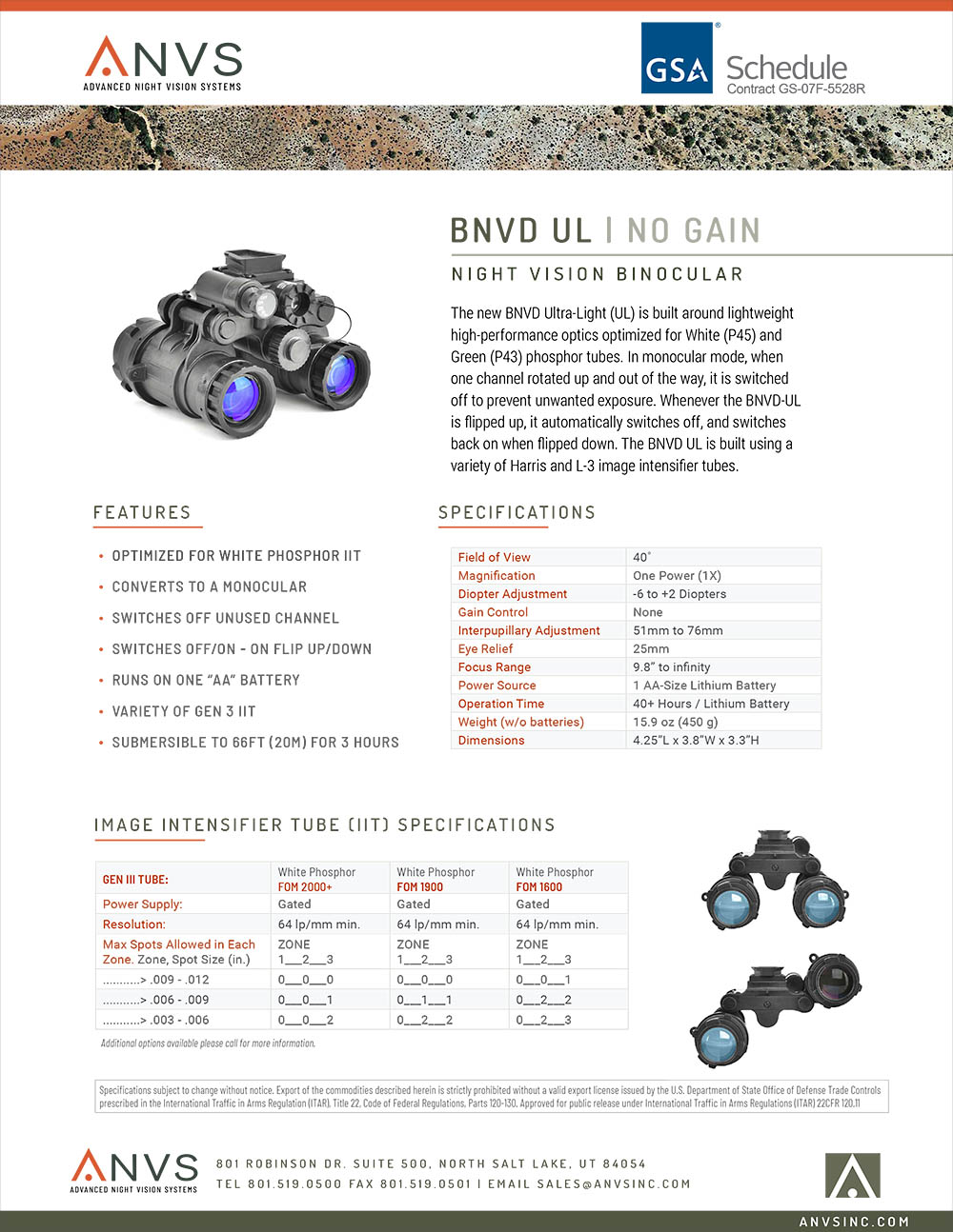 BNVD SG UL -data-sheet